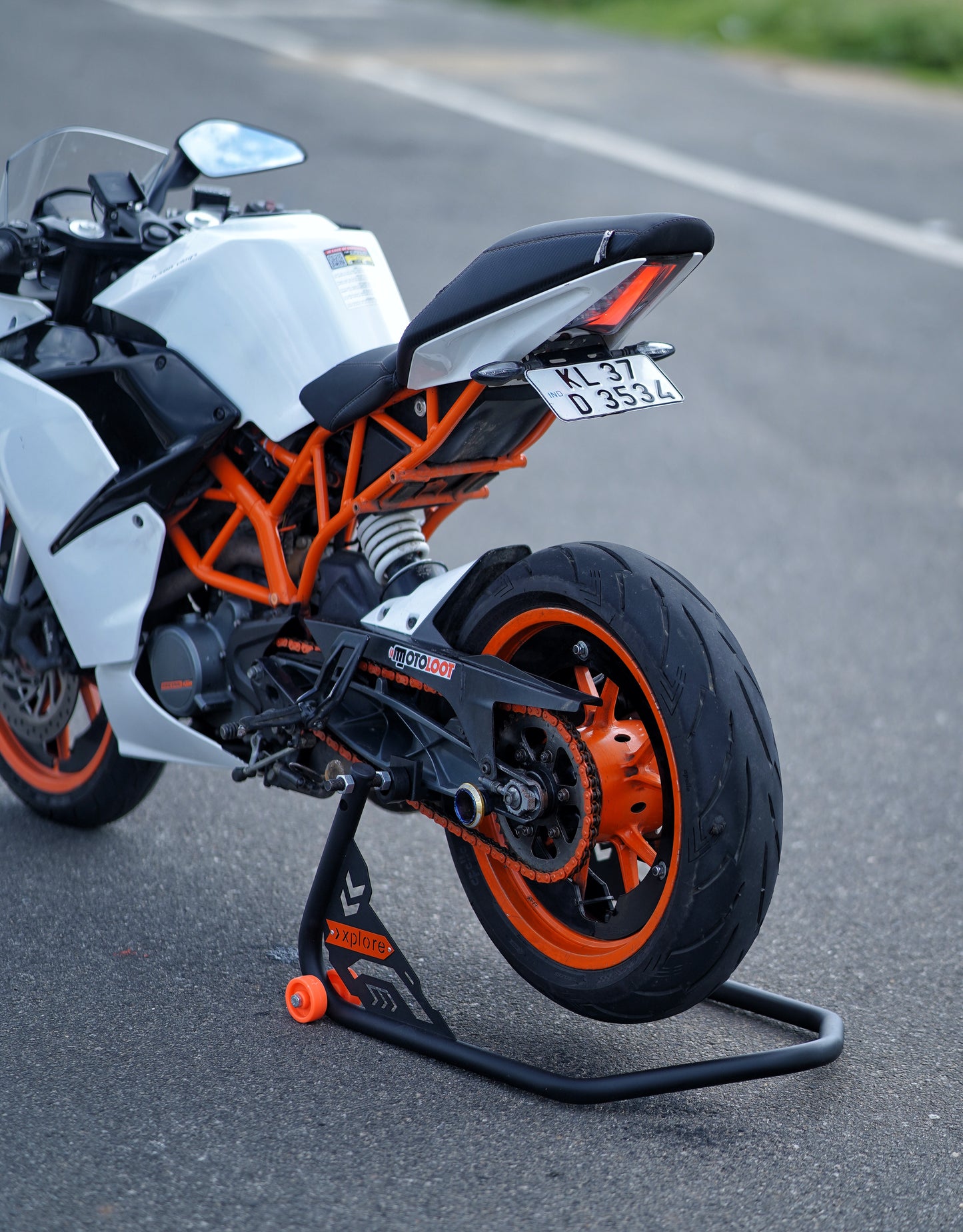 Paddock Stand For Bike|Explore Marvel Edition Universal Paddock Stand With Spool And Swingarm Lift Holders