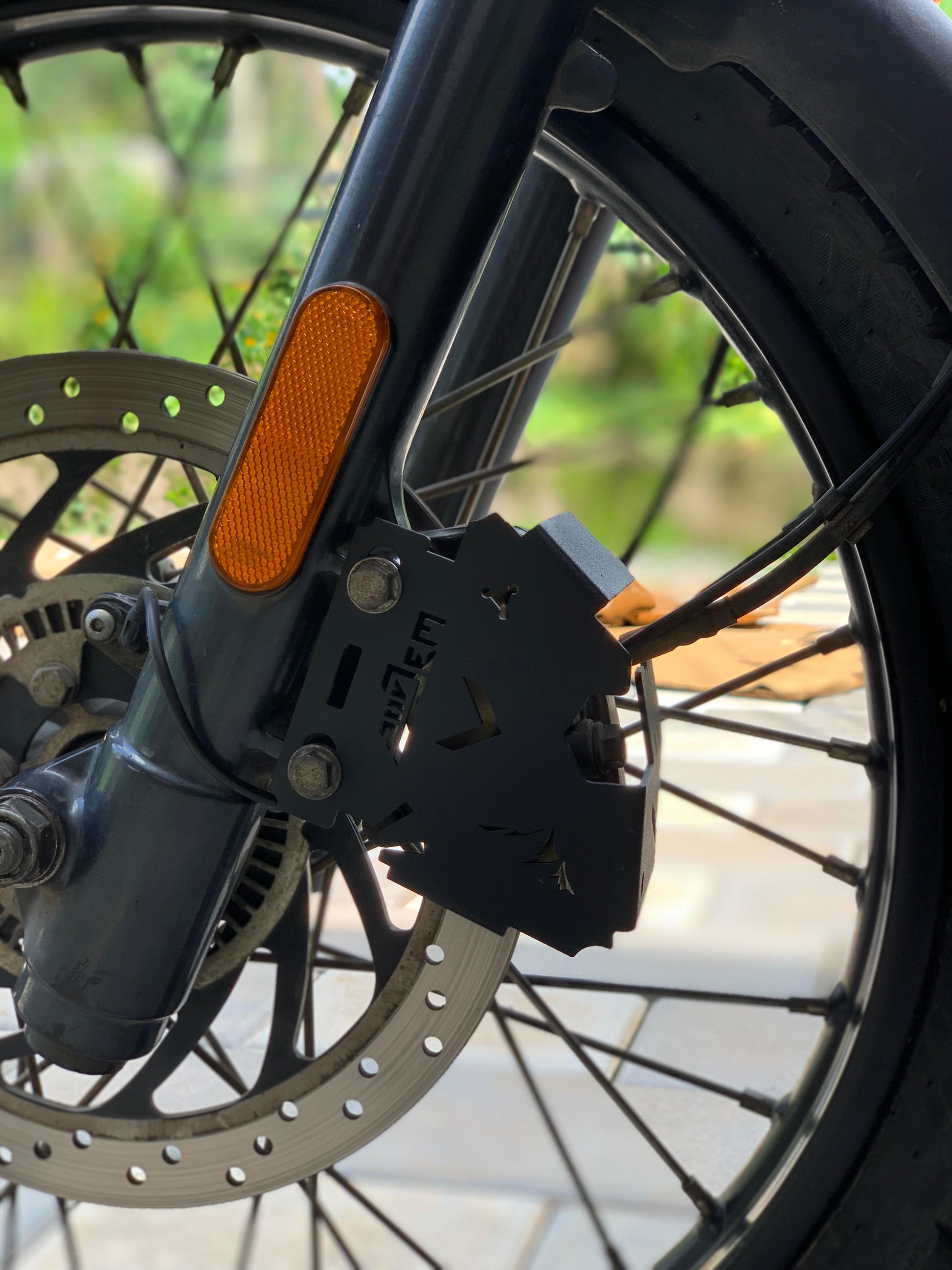 himalayan 411 front disc guard 