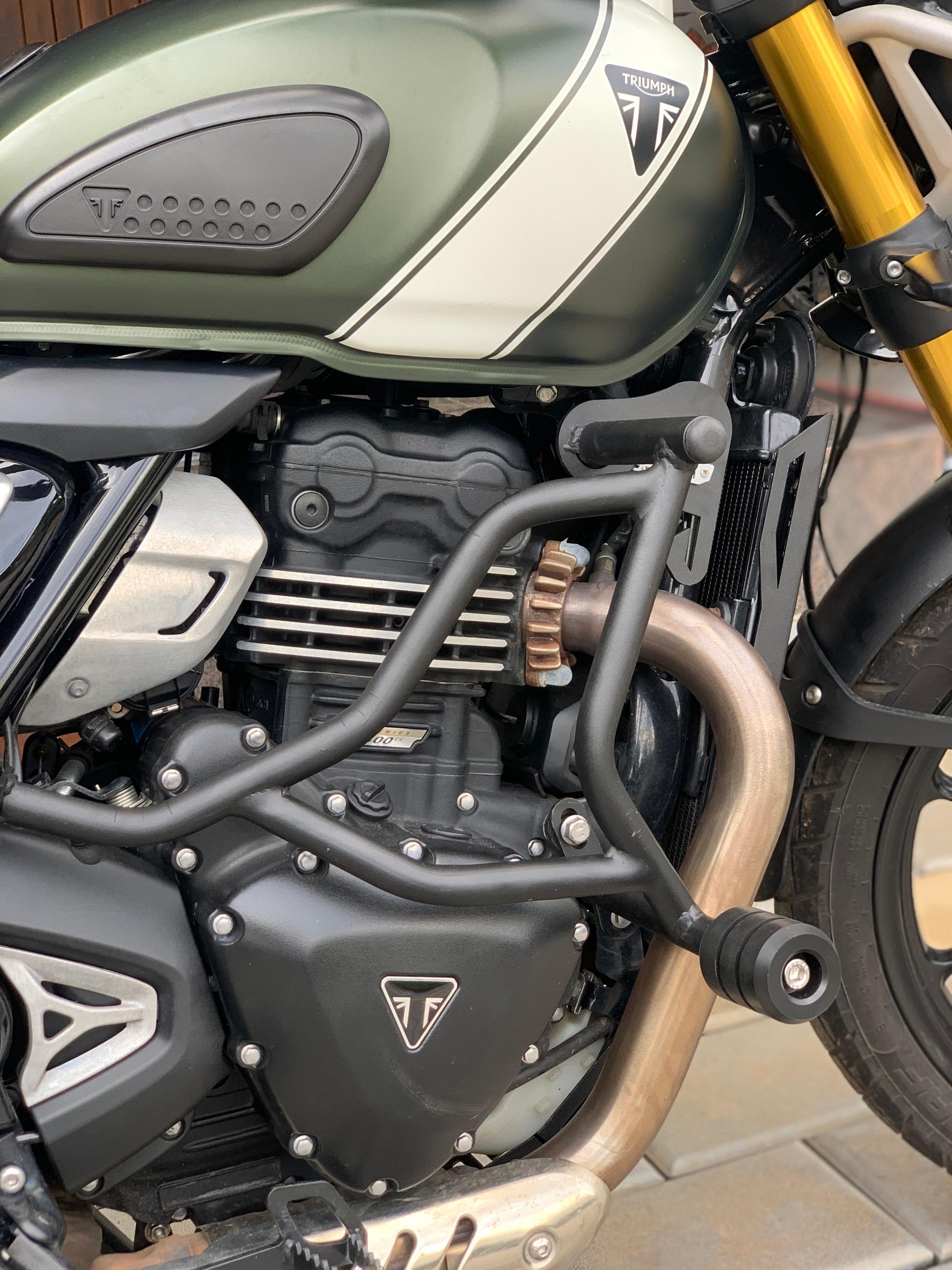triumph scrambler 400 x crash guard