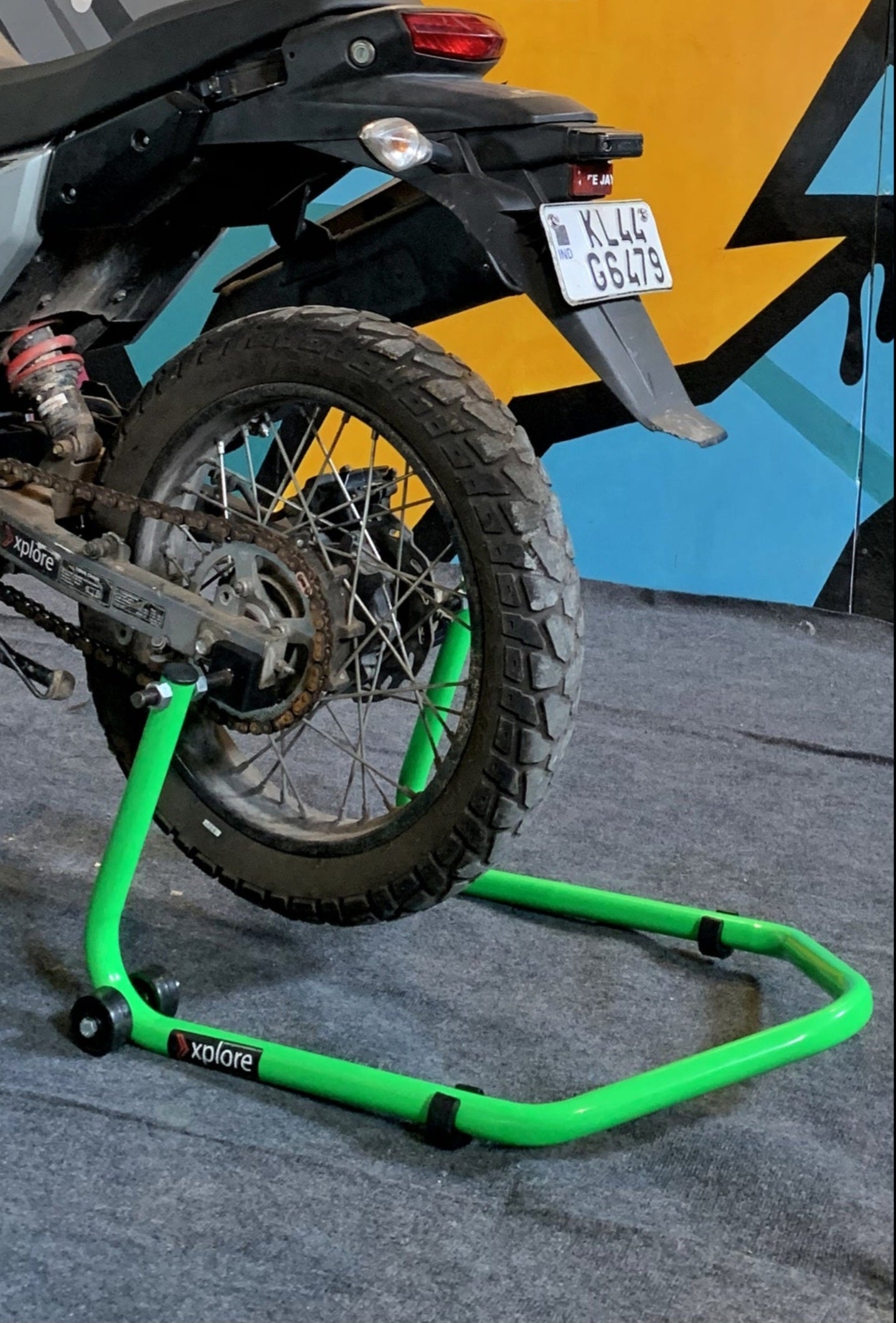 motorbike rear wheel stand 